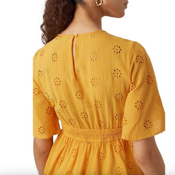 NWT: Vero Moda Maja Eyelet Smocked Dress | M - Picture 3 of 7